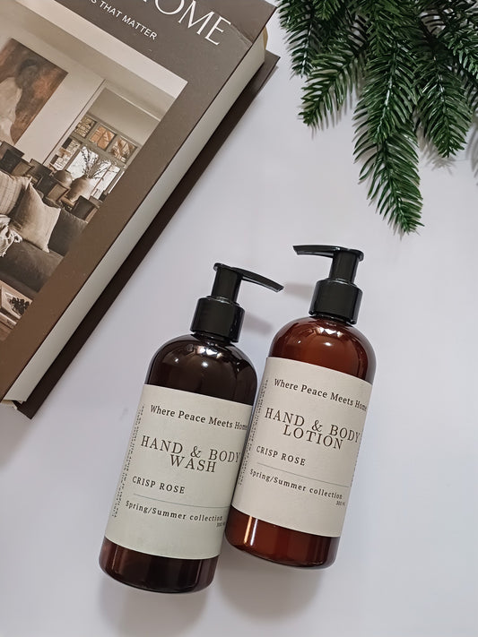 Crisp Rose (Hand & Body Wash + Lotion Duo)